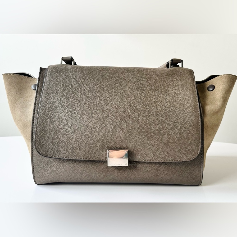 Celine Taupe Medium Trapeze Bag
